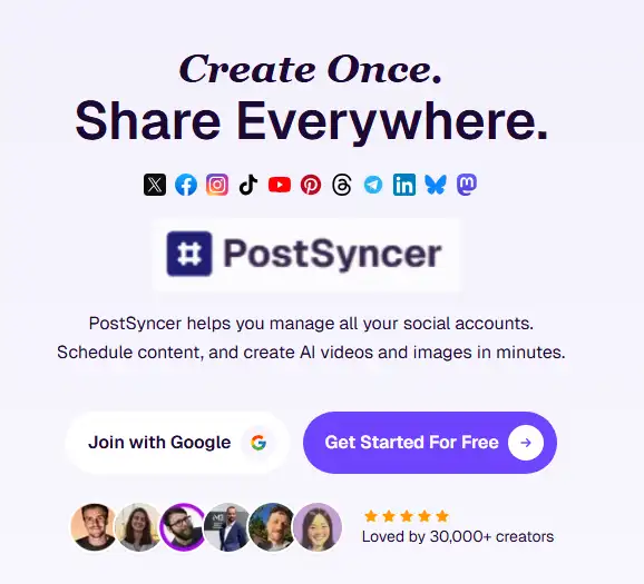 PostSyncer Dashboard - Social Media Management Interface